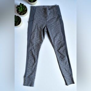Athleta Womens Pants Excursion Hybrid Tight Pants Gray Side Pockets Size S